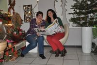 Lesung unterm Weihnachtsbaum bei Floristik Eigenart 16. Dezember 2014